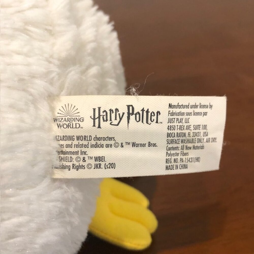 Harry Potter Hedwig White Owl Plush Collectible Toy Pre-Owned. - Picture 7 of 11